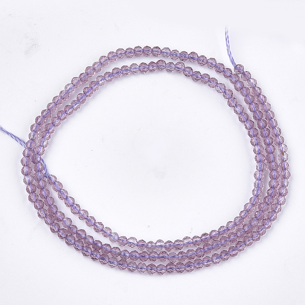 Synthetic Quartz Crystal Beads Strands