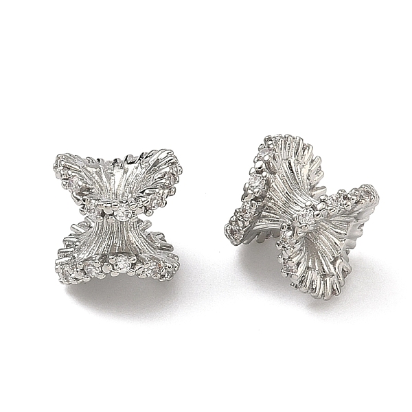 Brass Clear Cubic Zirconia Beads-image-KK-D228-18P-en