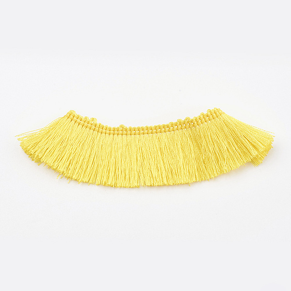 

PandaHall Nylon Tassel Pendants Decoration, Yellow, 26x1mm Nylon Yellow