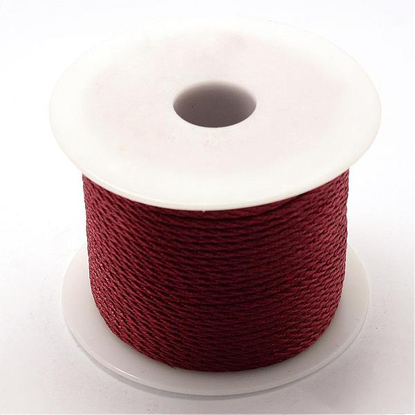 

PandaHall Nylon Thread, Brown, 1.0mm, about 49.21 yards(45m)/roll Nylon Brown