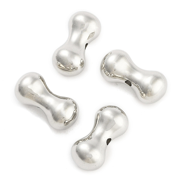 

PandaHall CCB Plastic Beads, Bone, Platinum, 17.5x8.5mm, Hole: 1.6mm, about 694pcs/500g Plastic Others