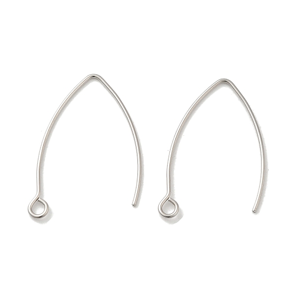 

PandaHall 316 Surgical Stainless Steel Earring Hooks, Marquise Ear Wire, Stainless Steel Color, 20 Gauge, 30x20x0.8mm, Hole: 2mm 316...