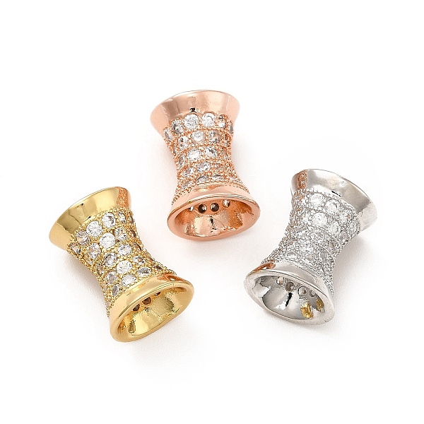 

PandaHall Rack Plating Brass Micro Pave Cubic Zirconia Beads, Long-Lasting Plated, Column, Cadmium Free & Lead Free, Mixed Color..., Clear