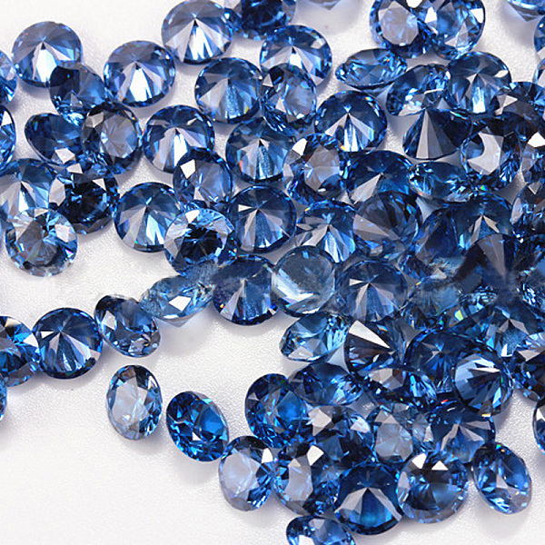 Diamond Shaped Cubic Zirconia Pointed Back Cabochons