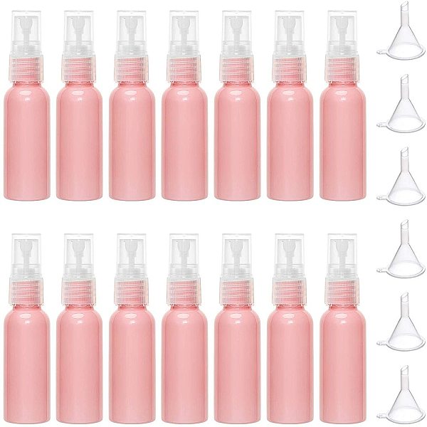 

PandaHall AHANDMAKER Spray Bottles Set, 20 Pcs 1 Ounce Pink Empty Fine Mist Plastic Mini Travel Bottle with 6 Pcs Mini Transparent Plastic...
