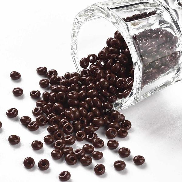 

PandaHall TOHO Short Magatama Beads, Japanese Seed Beads, (46) Opaque Oxblood, 3.5x3x2.5mm, Hole: 0.8mm, about 450g/bag Glass Brown