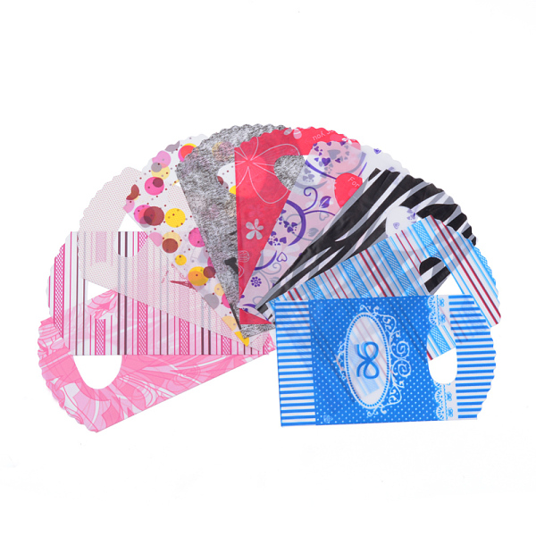 

PandaHall Plastic Packaging Bags, PE Material, Mixed Color, 14.5x8.5cm Plastic Multicolor