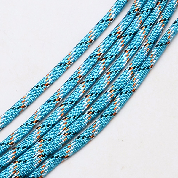 

PandaHall 7 Inner Cores Polyester & Spandex Cord Ropes, for Rope Bracelets Making, Dodger Blue, 4mm, about 109.36 yards(100m)/bundle...