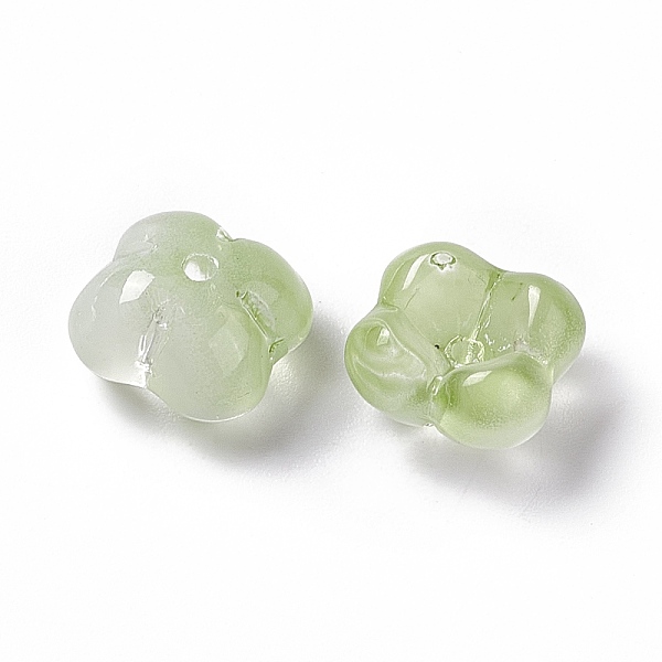 

PandaHall Electroplate Glass Bead, Flower, Dark Sea Green, 11.5x11.5x5.5mm, Hole: 1.2mm Glass Flower