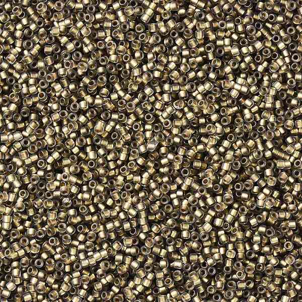 

PandaHall TOHO Round Seed Beads, Japanese Seed Beads, (999FM) Bronze Lined Black Diamond Rainbow Matte, 15/0, 1.5mm, Hole: 0.7mm, about..., Gray