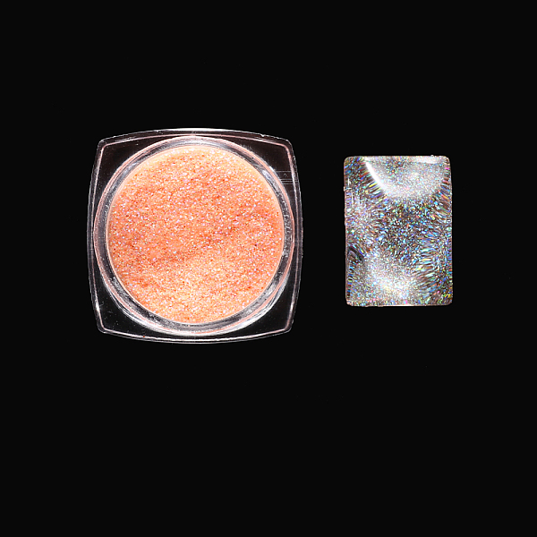 

PandaHall Nail Art Luminous Powder, Shining Nail Art Decoration Accessories, Pearl Pink, 0.1~0.5x0.1~0.5mm, about 0.7g/box Metal Others