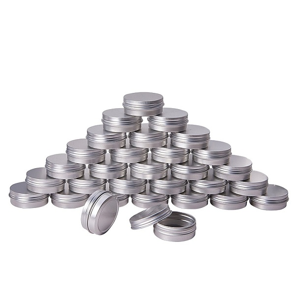 1 Oz Aluminum Tins Cans Round Storage Jars Containers Screw Lids Metal Tins Travel Tins Cosmetic Refillable Containers