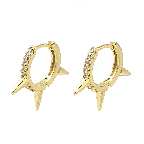 

PandaHall Rack Plating Brass Micro Pave Cubic Zirconia Hoop Earrings, Long-Lasting Plated, Lead Free & Cadmium Free, Real 18K Gold Plated...