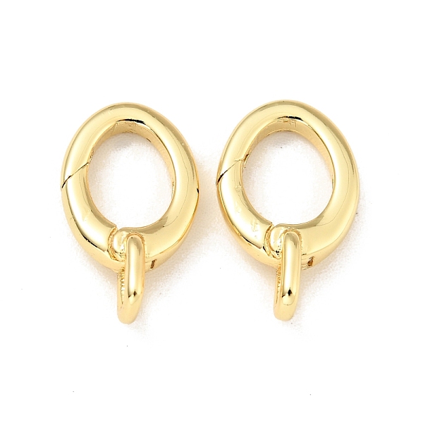 

PandaHall Brass Spring Gate Rings, Oval, Cadmium Free & Lead Free, Long-Lasting Plated, Real 18K Gold Plated, 15.5x9x2.5mm, Hole: 1.8x2.5mm...