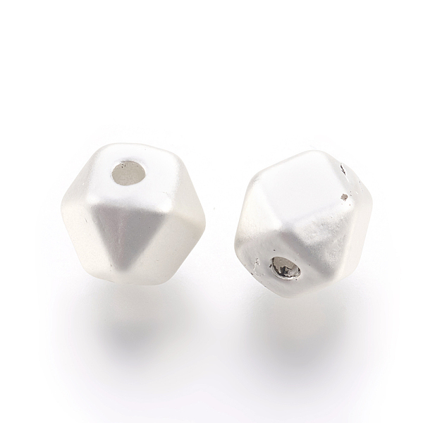 

PandaHall Brass Beads, Long-Lasting Plated, Lead Free & Cadmium Free & Nickel Free, Polygon, Matte Style, 925 Sterling Silver Plated...