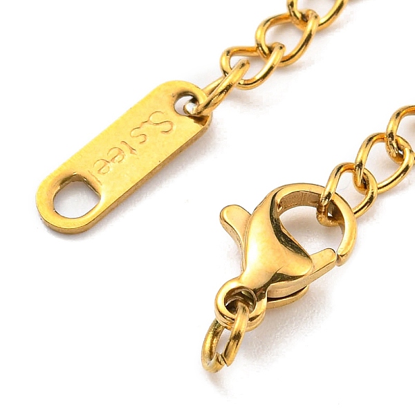 

PandaHall 304 Stainless Steel Curb Chain Extender, End Chains with Lobster Claw Clasps and Oval Chain Tabs, Real 18K Gold Plated, 73mm 304...