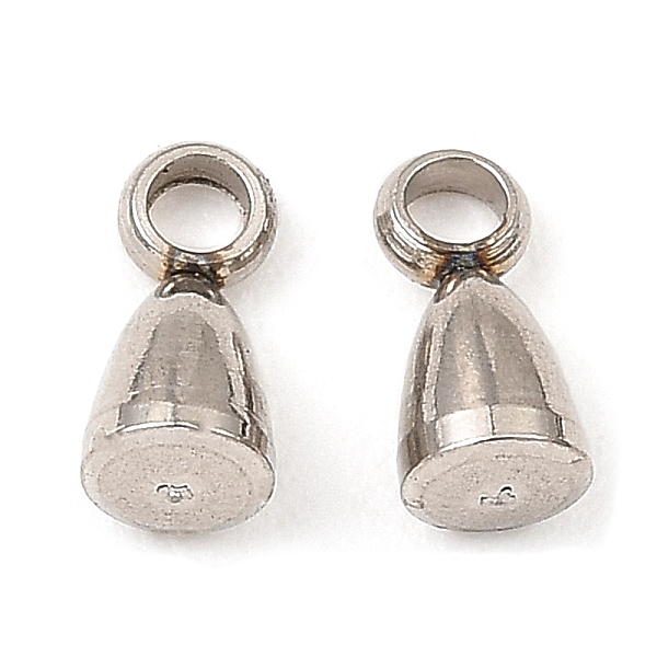 

PandaHall 201 Stainless Steel Tail Chain Drop Charms, Stainless Steel Color, 6x3mm, Hole: 1.4mm 201 Stainless Steel Teardrop