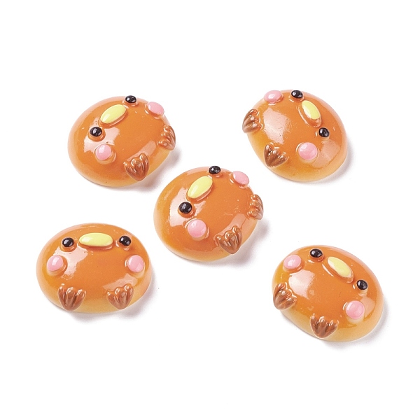 

PandaHall Resin Cabochons, Crab Bread, Sandy Brown, 26x29.5x12mm Resin Food