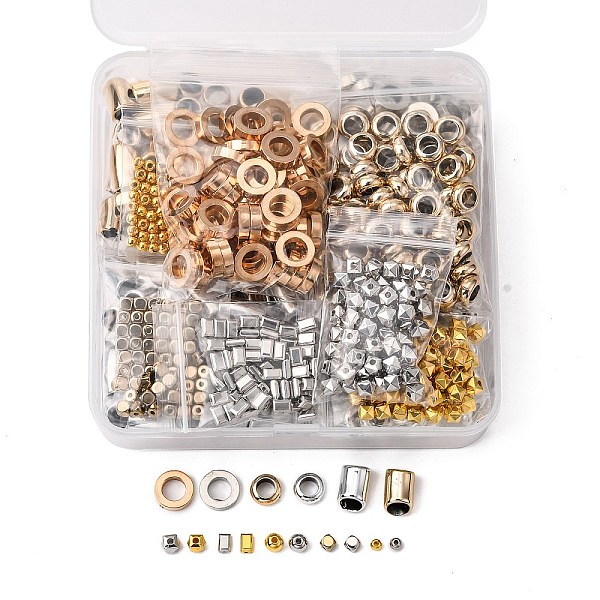 

PandaHall CCB Plastic Beads, Cube & Rectangle & Round & Column, Mixed Color, 960pcs/box Plastic Mixed Shapes