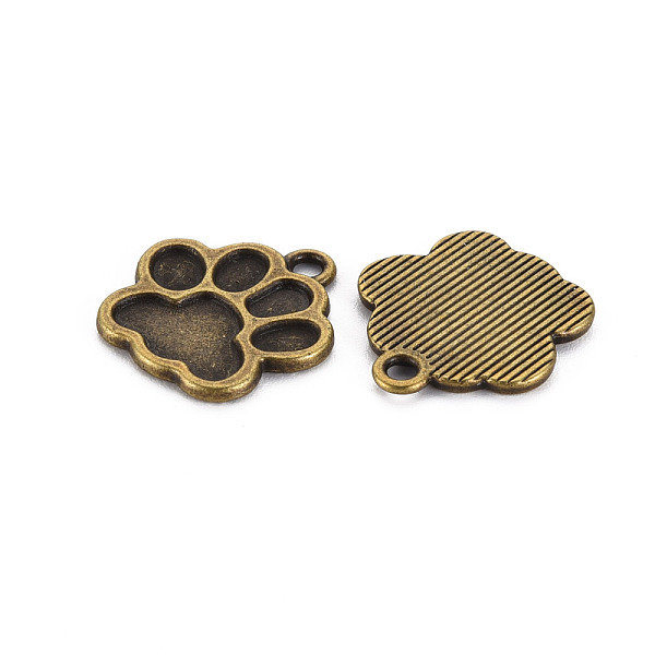 

PandaHall Tibetan Style Alloy Pendant Enamel Settings, Cadmium Free & Lead Free, Paw Print, Antique Bronze, 18x16.5x1.5mm, Hole: 1.8mm Alloy...