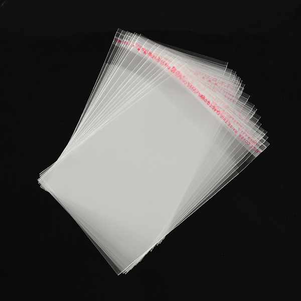 

PandaHall OPP Cellophane Bags, Small Jewelry Storage Bags, Self-Adhesive Sealing Bags, Rectangle, Clear, 112x8cm, Unilateral Thickness...