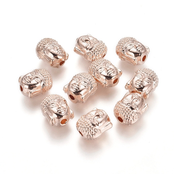 

PandaHall Alloy Beads, Buddha Head, Light Gold, 10x9x8mm, Hole: 2mm Alloy Human