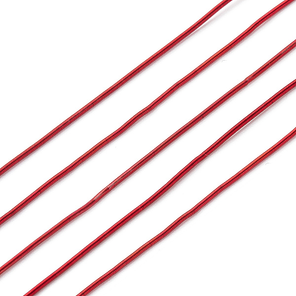 

PandaHall French Wire Gimp Wire, Flexible Round Copper Wire, Metallic Thread for Embroidery Projects and Jewelry Making, Dark Red, 18 Gauge...