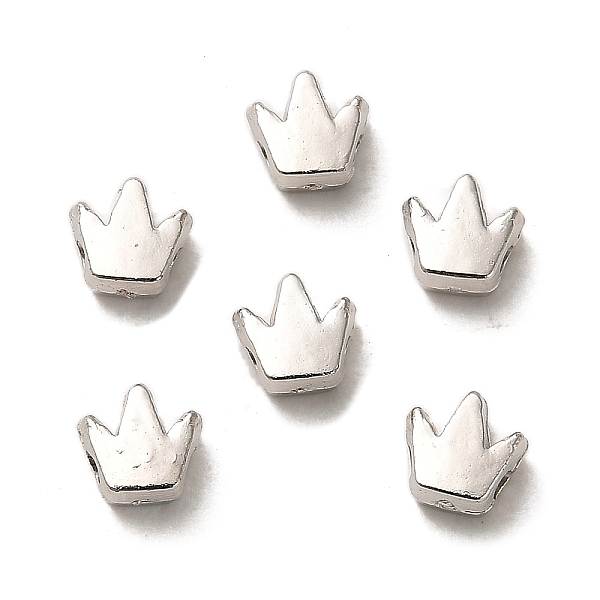 

PandaHall CCB Plastic Beads, Crown, Platinum, 5.5x5.5x3mm, Hole: 1.4mm Plastic Crown