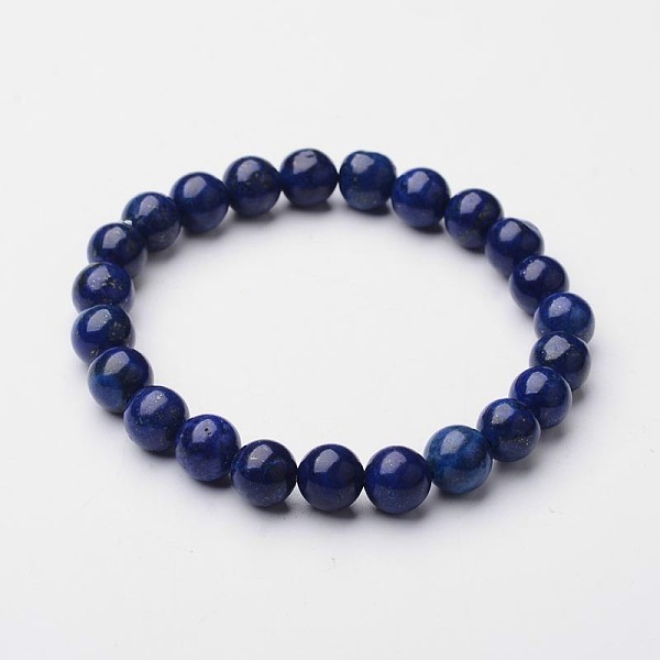 

PandaHall Natural Lapis Lazuli Beaded Stretch Bracelet, for Handcrafted Jewelry Women, 2 inch(5.2cm) Lapis Lazuli