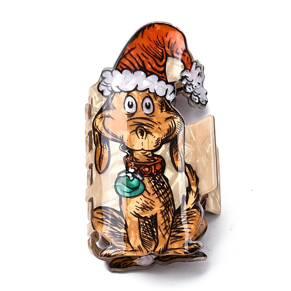 Pinces à cheveux de Noël en PVC pour femmes et filles