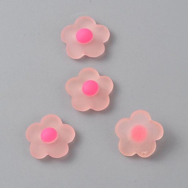 

PandaHall Spring Theme Translucent Resin Cabochons, Flower, Misty Rose, 16.5x18x7mm Resin Flower