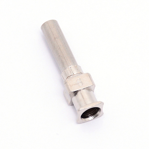 

PandaHall Stainless Steel Dispensing Needles, Stainless Steel Color, 24.5x6x5.5mm, Pin: 4mm, Inner Diameter: 3.5mm Stainless Steel