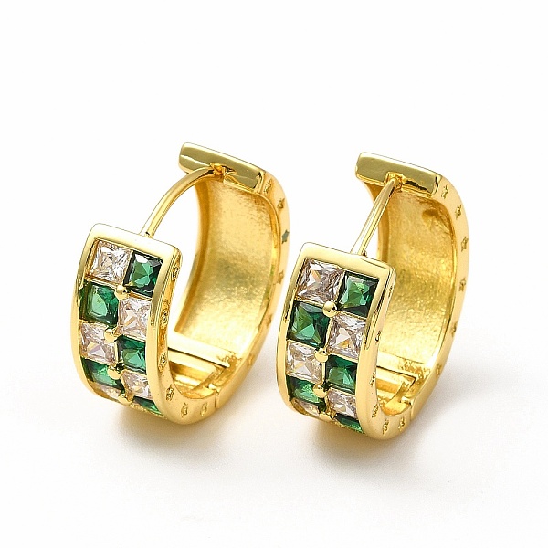 

PandaHall Rack Plating Brass Leverback Earring for Women, Micro Pave Two Tone Cubic Zirconia, Lead Free & Cadmium Free, Real 18K Gold Plated...