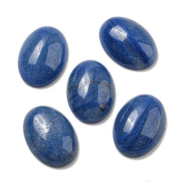 Cabochon Di Avventurina Blu Naturale Tinti E Riscaldati