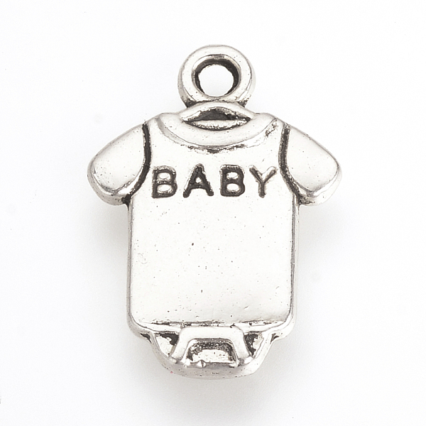 

PandaHall Tibetan Style Alloy Pendants, Clothes, Cadmium Free & Lead Free, Antique Silver, 18x12.5x2mm, Hole: 2mm Alloy Clothes