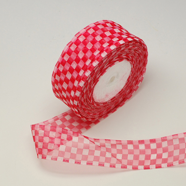 

PandaHall Organza Ribbon, Nice for Party Decoration, Red, about 1-1/2 inch(38mm) wide, 50Yards/roll(45.72m/roll) Polyester None Red