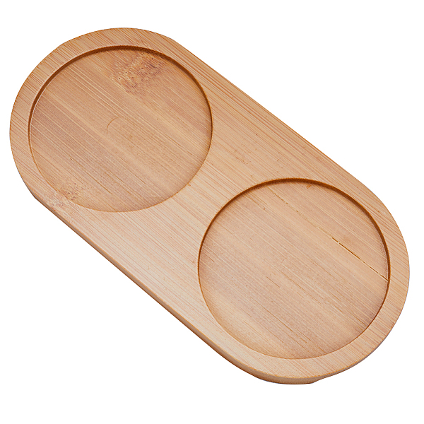 

PandaHall Bamboo Cup Tray, Bathroom Counter Tray, Bamboo Tray for Bathroom and Home Decor, Oval, BurlyWood, 195x96x10mm, Inner Diameter..., Orange