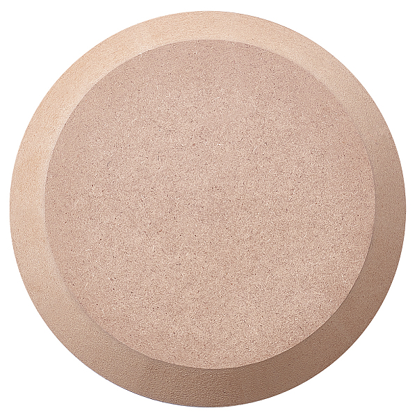 

PandaHall Round Pottery Tools Ceramic Plate Forming Mold, Wooden Density Plate Printing Blank Stripping Mud Plate for Ceramic Project Work..., Orange