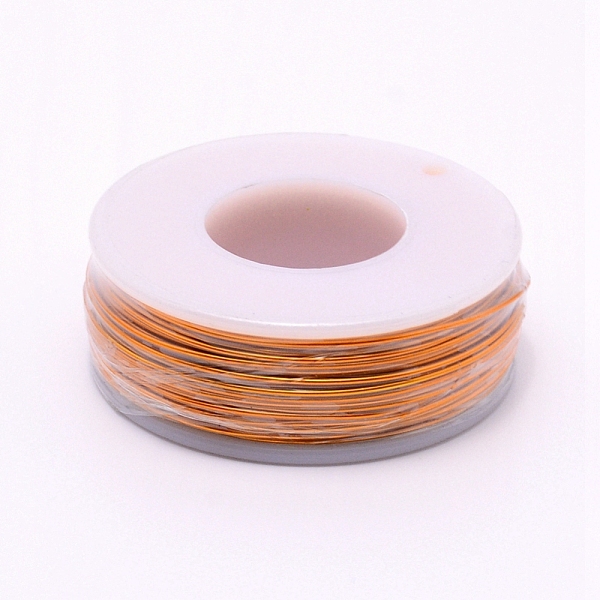 

PandaHall Matte Round Aluminum Wire, with Spool, Orange, 20 Gauge, 0.8mm, 36m/roll Aluminum Round Orange