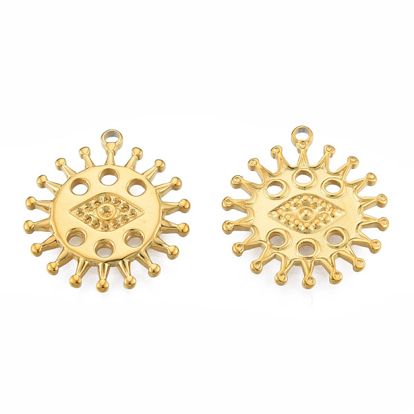 

PandaHall 304 Stainless Steel Pendant Rhinestone Settings, Eye, Real 18K Gold Plated, Fit For 1.5mm Rhinestone, 22.5x20x2mm, Hole: 1.5mm 304...