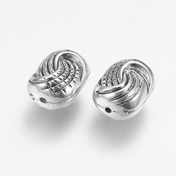 

PandaHall CCB Plastic Beads, Oval, Antique Silver, 15x12x9mm, Hole: 1.5mm Plastic Oval