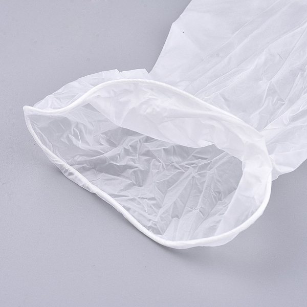 

PandaHall Disposable PVC Safety Gloves, Universal Cleaning Work Finger Gloves, Clear, 230x130x0.5mm Plastic Clear