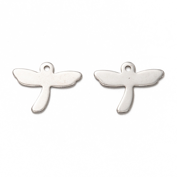

PandaHall 201 Stainless Steel Pendants, Laser Cut, Dragonfly, Stainless Steel Color, 18x14x1mm, Hole: 1.4mm 201 Stainless Steel Dragonfly