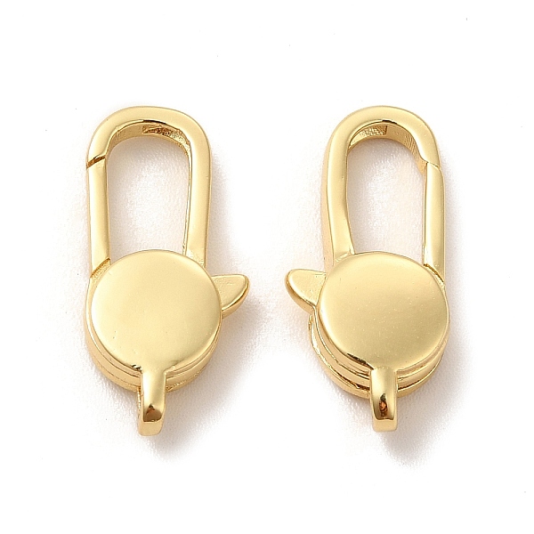 

PandaHall Eco-Friendly Rack Plating Brass Lobster Claw Clasps, Long-Lasting Plated, Lead Free & Cadmium Free, Real 18K Gold Plated, 19x9x4mm...