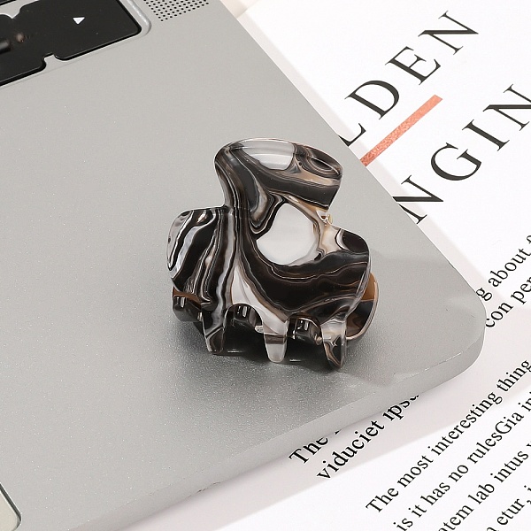 

PandaHall Acrylic Claw Hair Clips for Women, Black, 30x30x30mm Acrylic Black
