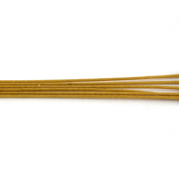 

PandaHall Tiger Tail Wire, Nylon-coated 201 Stainless Steel, Goldenrod, 24 Gauge, 0.5mm, about 4921.25 Feet(1500m)/1000g Stainless Steel..., Gold