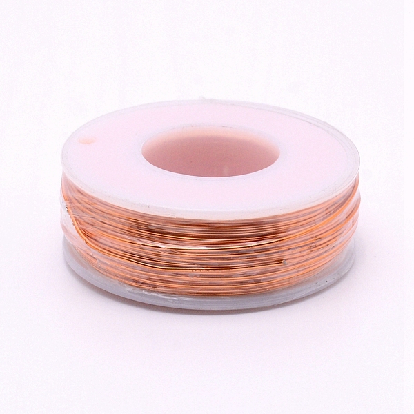 

PandaHall Round Aluminum Wire, with Spool, Light Salmon, 20 Gauge, 0.8mm, 36m/roll Aluminum Round