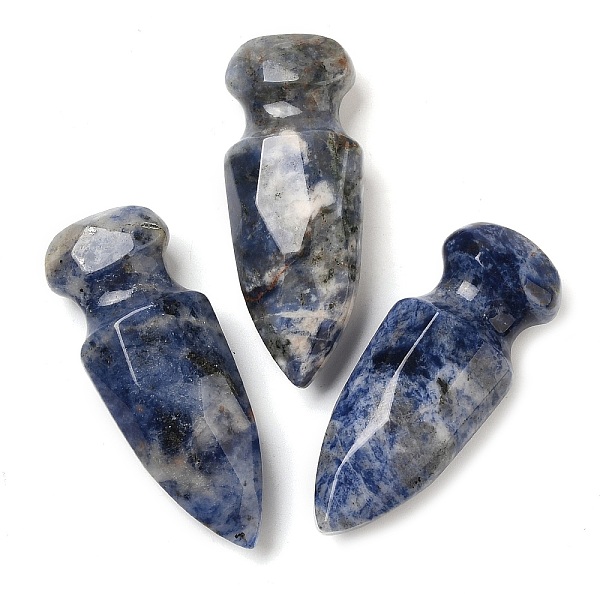 Natural Sodalite Craved Sword Model Ornament