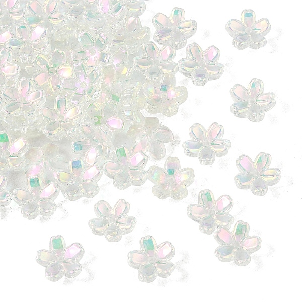 50 capuchon de perle en verre électrolytique transparent