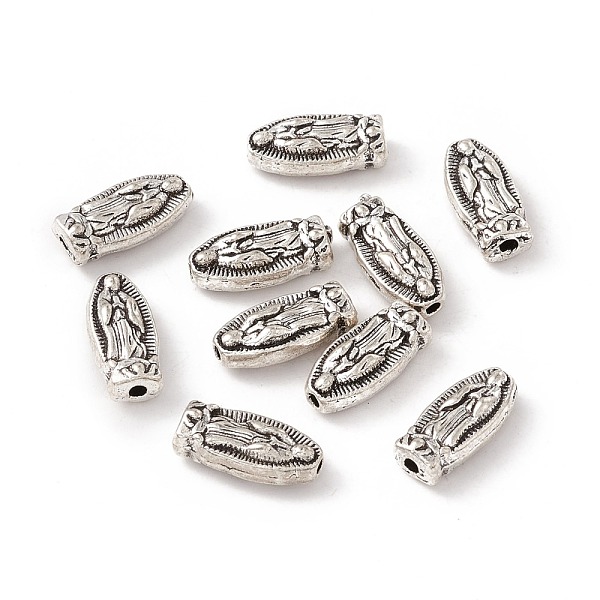 

PandaHall Virgin Mary Alloy Beads, Antique Silver, 13x6x4mm, Hole: 1.5mm Alloy Others